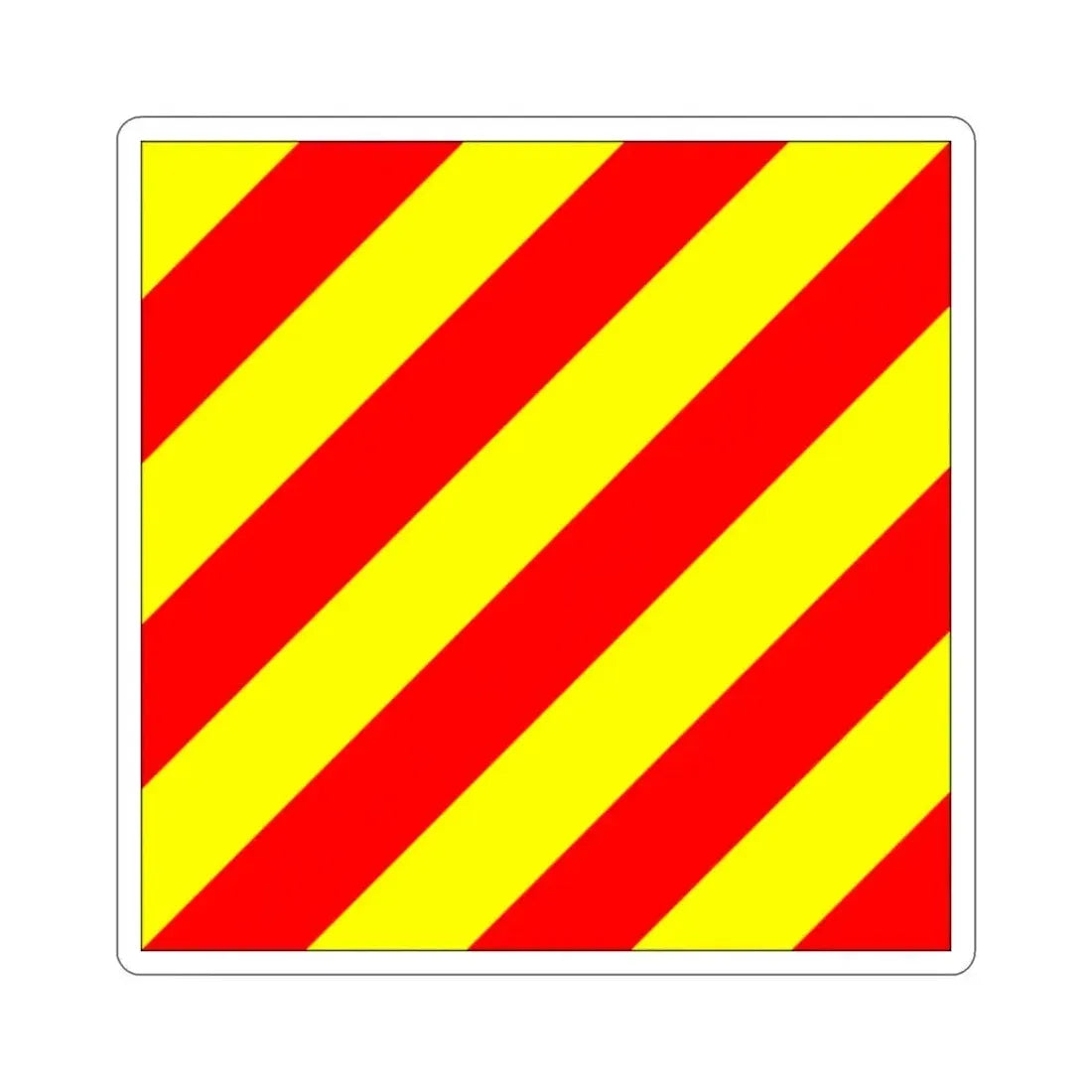 ICS Yankee (International Code of Signals) STICKER Vinyl Die-Cut Decal 2 Inch - The Sticker Space