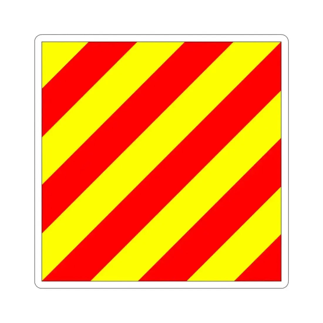 ICS Yankee (International Code of Signals) STICKER Vinyl Die-Cut Decal 3 Inch - The Sticker Space