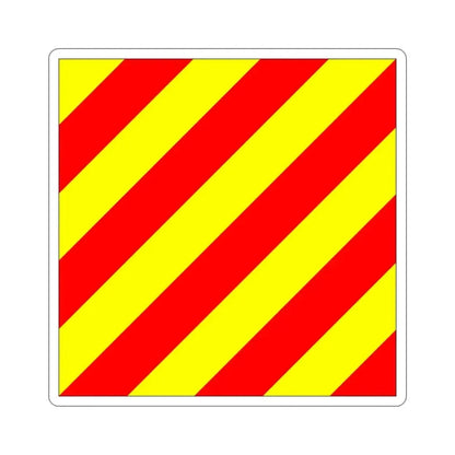 ICS Yankee (International Code of Signals) STICKER Vinyl Die-Cut Decal 4 Inch - The Sticker Space