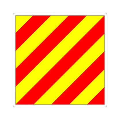 ICS Yankee (International Code of Signals) STICKER Vinyl Die-Cut Decal 5 Inch - The Sticker Space