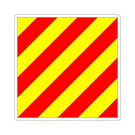 ICS Yankee (International Code of Signals) STICKER Vinyl Die-Cut Decal 6 Inch - The Sticker Space
