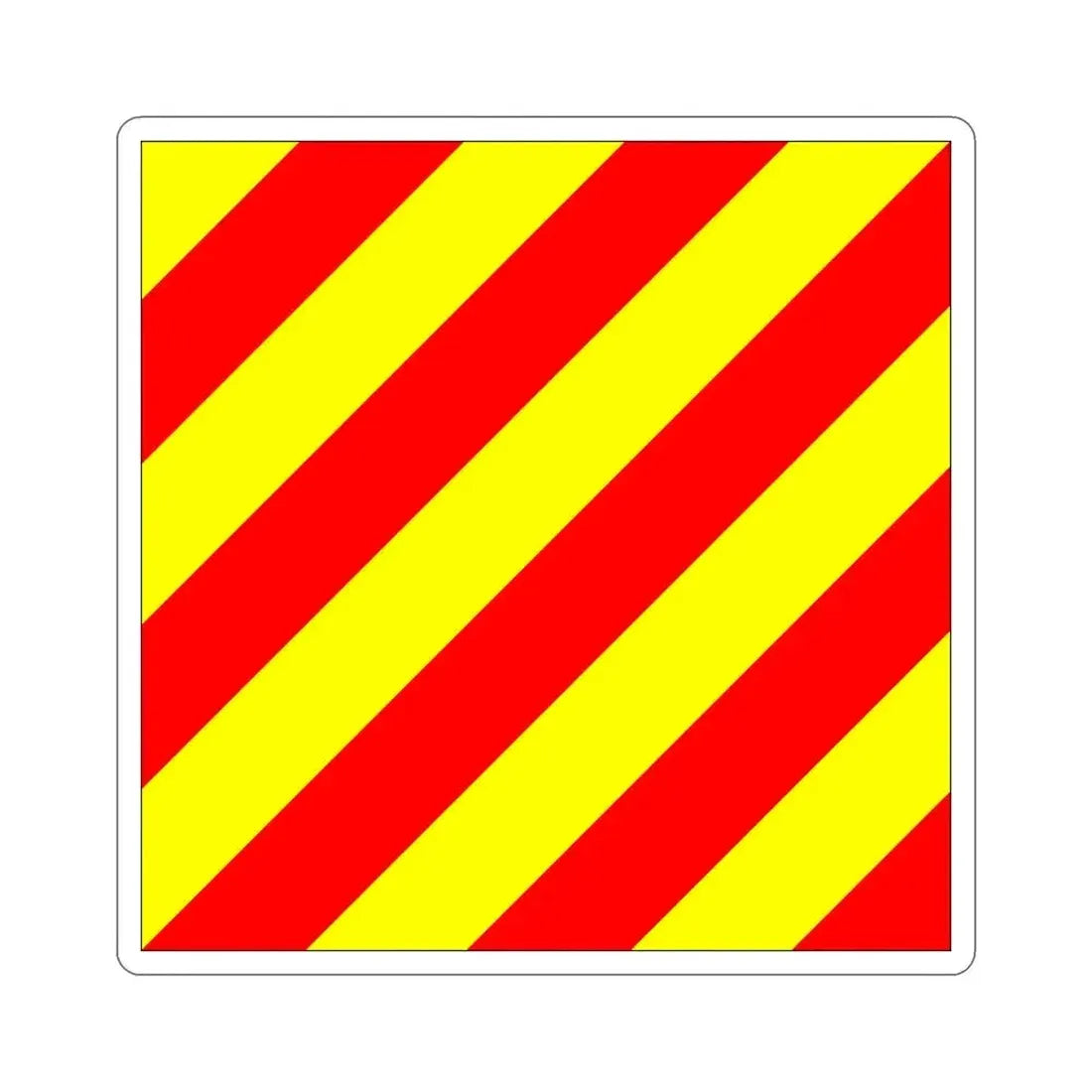ICS Yankee (International Code of Signals) STICKER Vinyl Die-Cut Decal 6 Inch - The Sticker Space