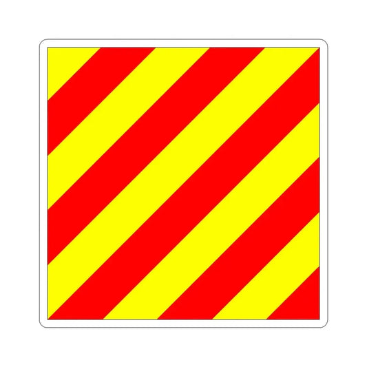 ICS Yankee (International Code of Signals) STICKER Vinyl Die-Cut Decal 6 Inch - The Sticker Space