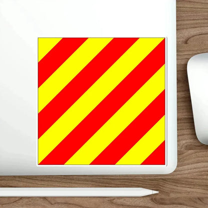 ICS Yankee (International Code of Signals) STICKER Vinyl Die-Cut Decal - The Sticker Space