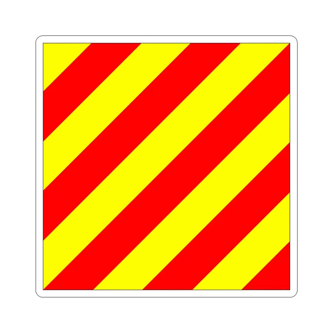 ICS Yankee (International Code of Signals) STICKER Vinyl Die-Cut Decal - The Sticker Space
