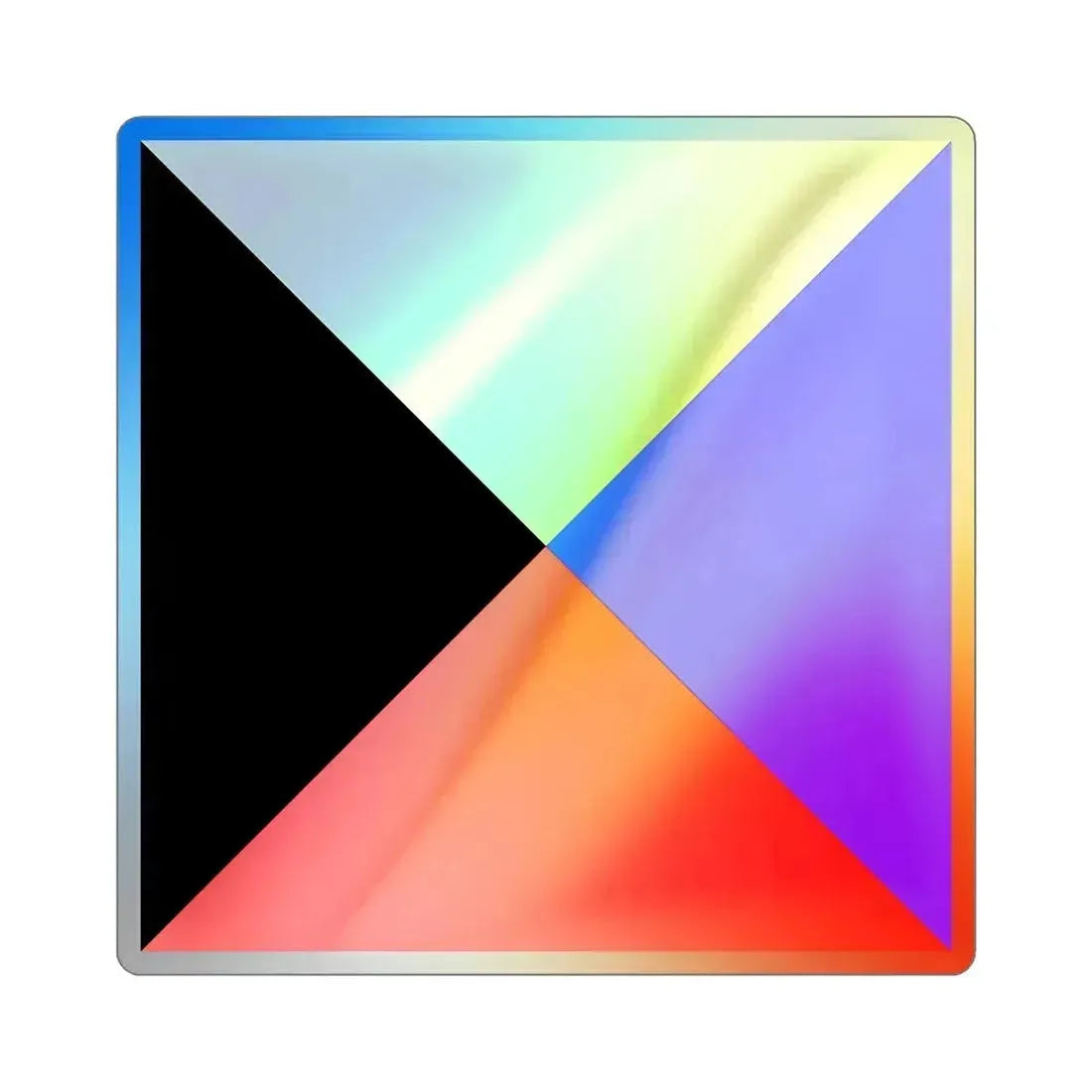 ICS Zulu (International Code of Signals) Holographic STICKER Die-Cut Vinyl Decal 3 Inch - The Sticker Space