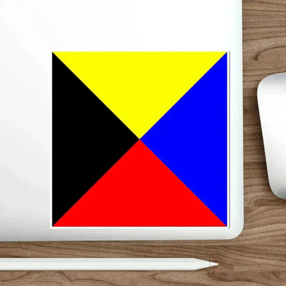 ICS Zulu (International Code of Signals) STICKER Vinyl Die-Cut Decal - The Sticker Space