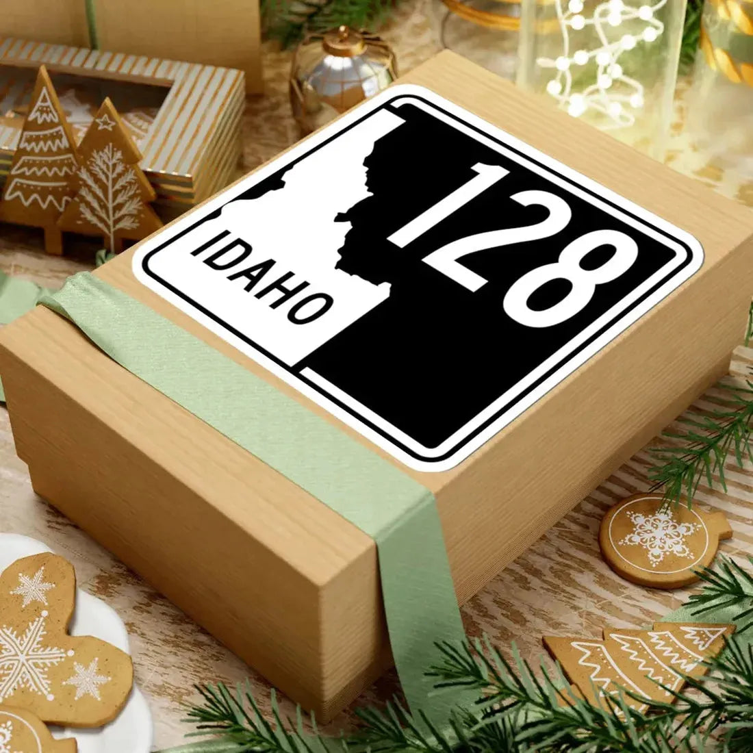 ID-128 (Idaho) (Road Sign) STICKER Vinyl Kiss-Cut Decal - The Sticker Space