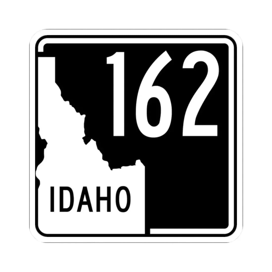 ID-162 (Idaho) (Road Sign) STICKER Vinyl Kiss-Cut Decal 2 Inch White - The Sticker Space