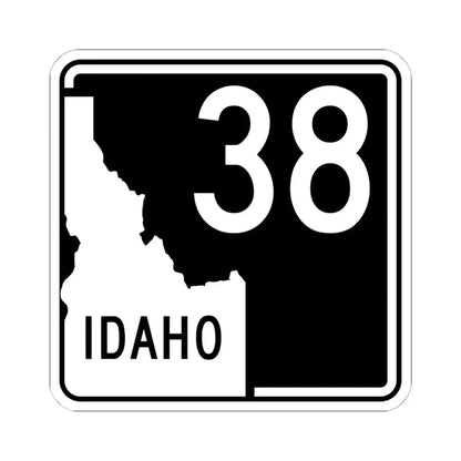 ID-38 (Idaho) (Road Sign) STICKER Vinyl Kiss-Cut Decal 6 Inch White - The Sticker Space