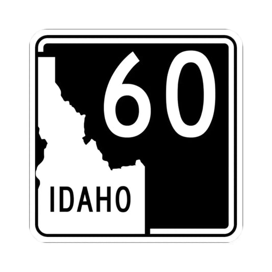 ID-60 (Idaho) (Road Sign) STICKER Vinyl Kiss-Cut Decal 2 Inch White - The Sticker Space