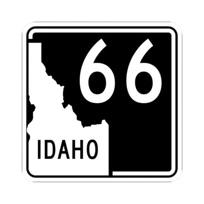 ID-66 (Idaho) (Road Sign) STICKER Vinyl Kiss-Cut Decal 2 Inch White - The Sticker Space