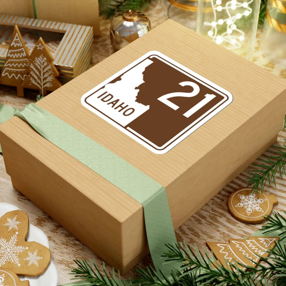 ID-Scenic-21 (Idaho) (Road Sign) STICKER Vinyl Kiss-Cut Decal - The Sticker Space