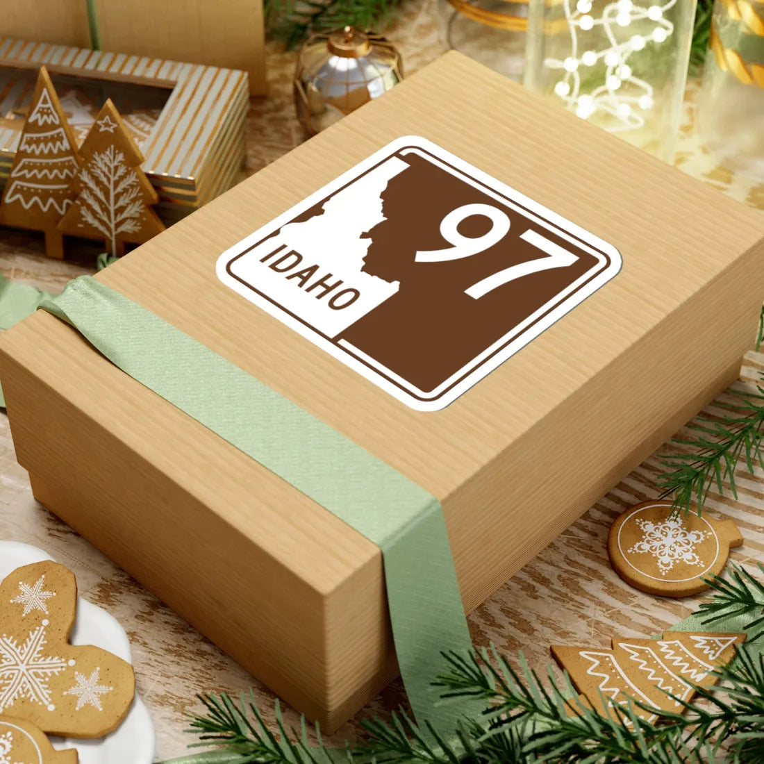 ID-Scenic-97 (Idaho) (Road Sign) STICKER Vinyl Kiss-Cut Decal - The Sticker Space