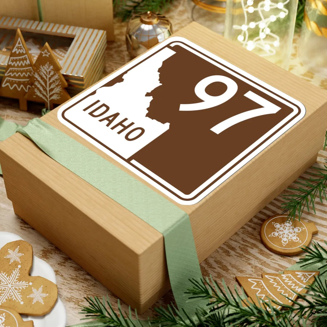ID-Scenic-97 (Idaho) (Road Sign) STICKER Vinyl Kiss-Cut Decal - The Sticker Space