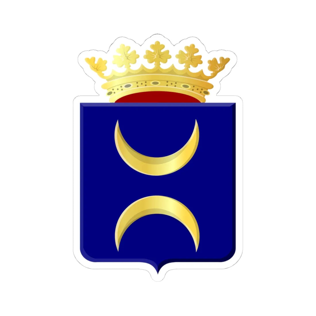 Idaarderadeel wapen (Netherlands) (Coat of Arms) STICKER Vinyl Kiss-Cut Decal 4 Inch White - The Sticker Space