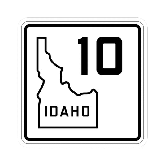 Idaho 10 1930 (Idaho) (Road Sign) STICKER Vinyl Kiss-Cut Decal 2 Inch White - The Sticker Space
