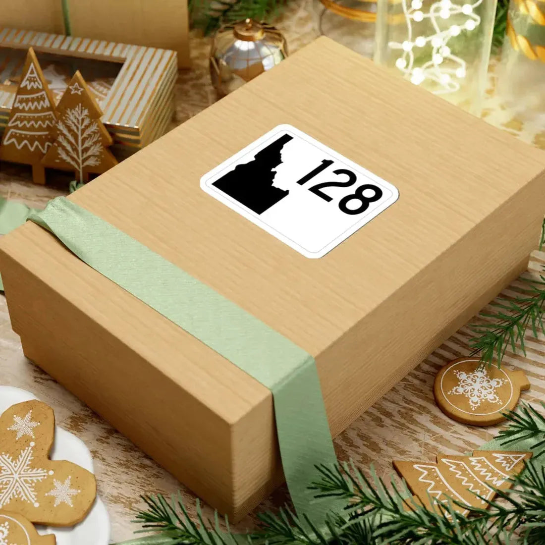 Idaho 128 (Idaho) (Road Sign) STICKER Vinyl Kiss-Cut Decal - The Sticker Space