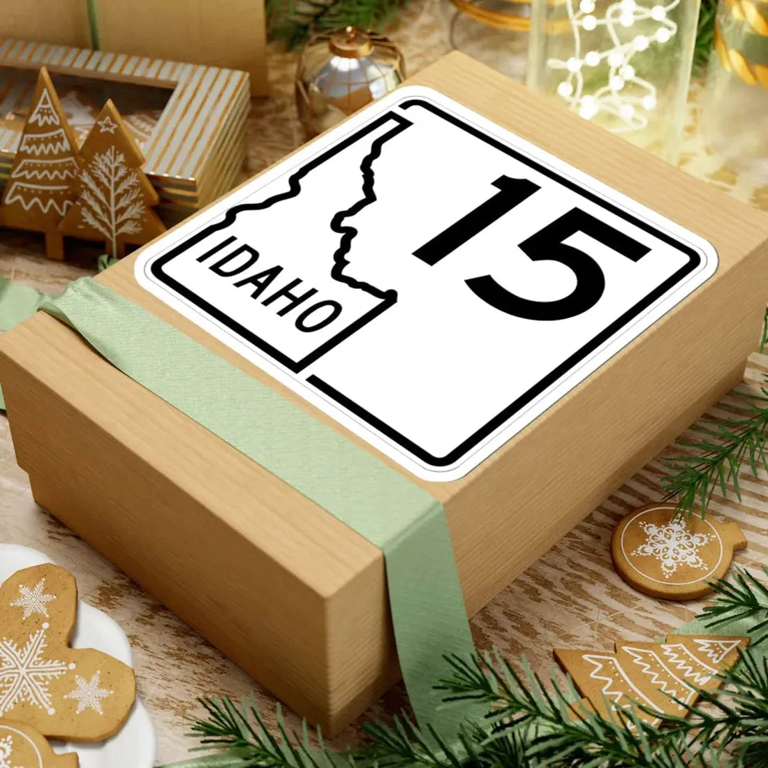 Idaho 15 1955 (Idaho) (Road Sign) STICKER Vinyl Kiss-Cut Decal - The Sticker Space