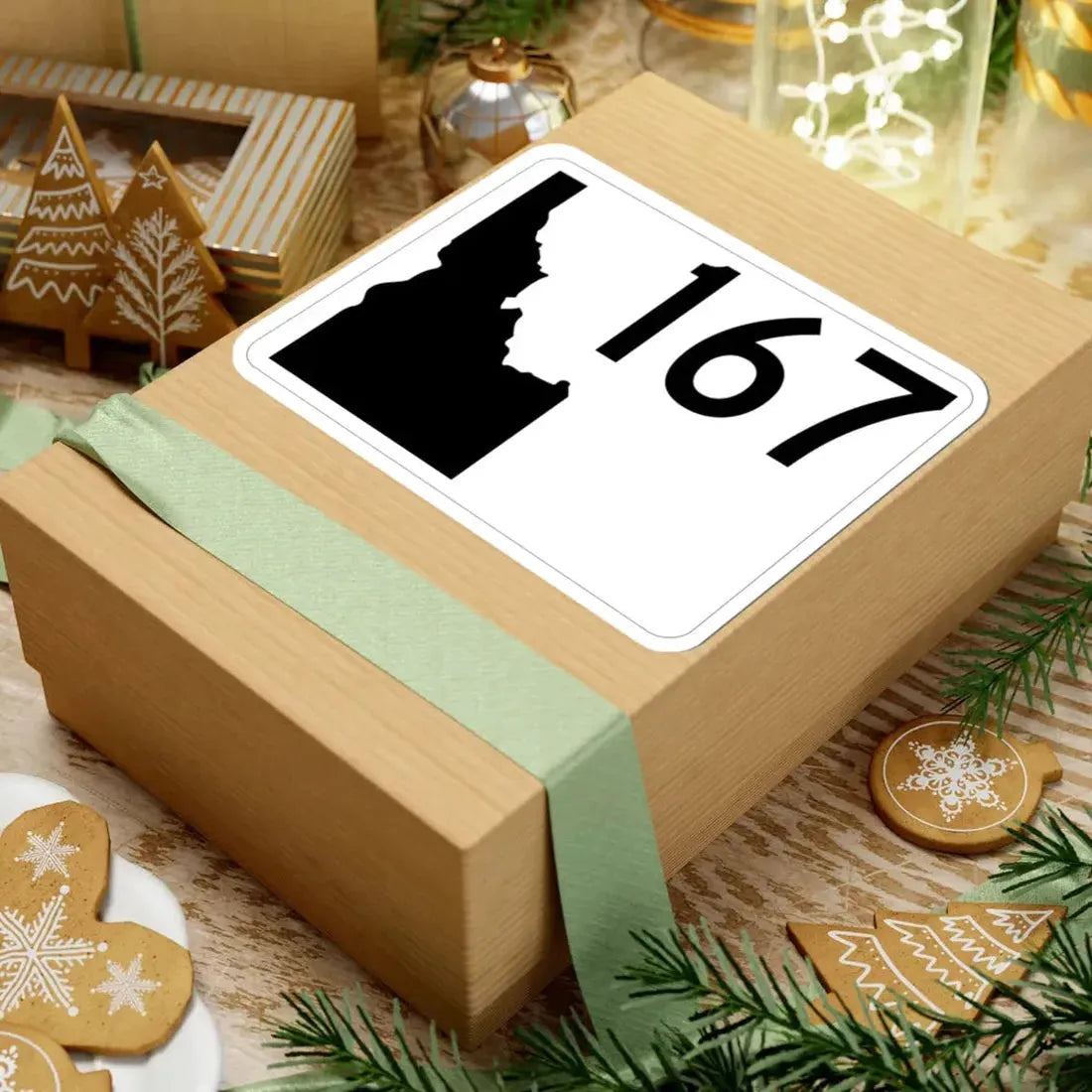 Idaho 167 (Idaho) (Road Sign) STICKER Vinyl Kiss-Cut Decal - The Sticker Space