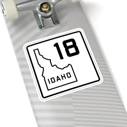 Idaho 18 1930 (Idaho) (Road Sign) STICKER Vinyl Kiss-Cut Decal - The Sticker Space