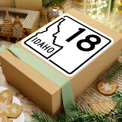 Idaho 18 1955 (Idaho) (Road Sign) STICKER Vinyl Kiss-Cut Decal - The Sticker Space