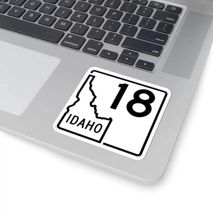 Idaho 18 1955 (Idaho) (Road Sign) STICKER Vinyl Kiss-Cut Decal - The Sticker Space