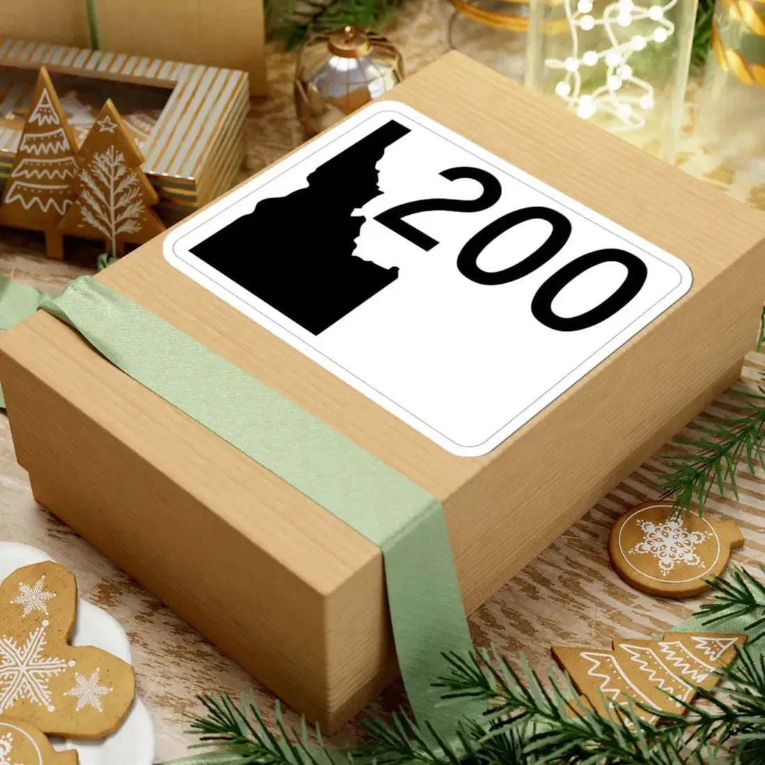 Idaho 200 (Idaho) (Road Sign) STICKER Vinyl Kiss-Cut Decal - The Sticker Space