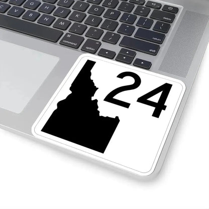 Idaho 24 (Idaho) (Road Sign) STICKER Vinyl Kiss-Cut Decal - The Sticker Space