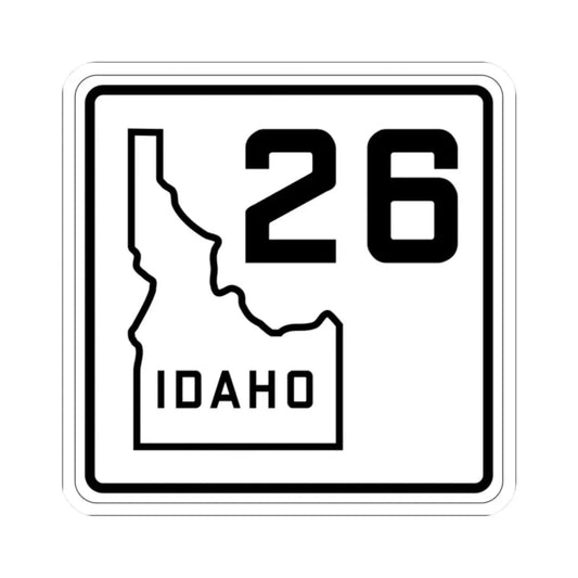 Idaho 26 1930 (Idaho) (Road Sign) STICKER Vinyl Kiss-Cut Decal 2 Inch White - The Sticker Space