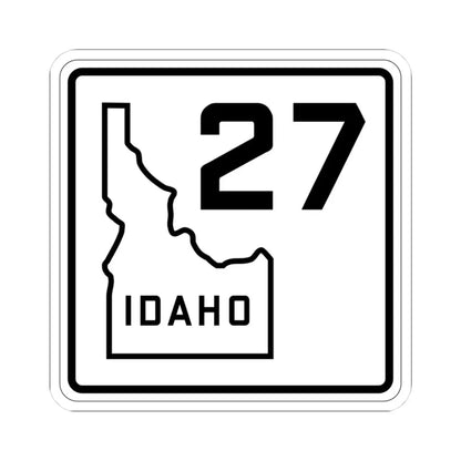 Idaho 27 1930 (Idaho) (Road Sign) STICKER Vinyl Kiss-Cut Decal 3 Inch White - The Sticker Space