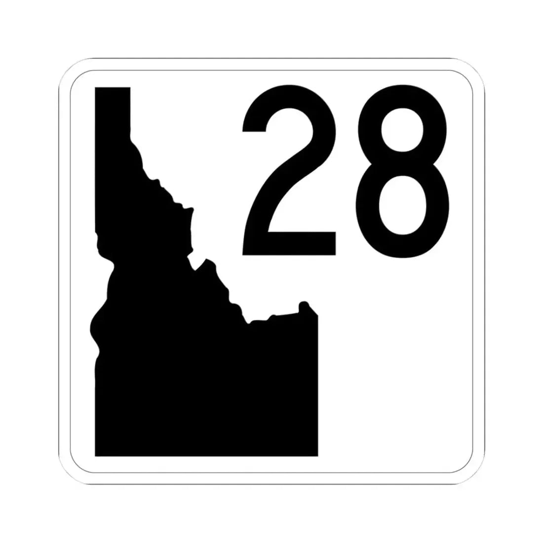 Idaho 28 (Idaho) (Road Sign) STICKER Vinyl Kiss-Cut Decal - The Sticker Space