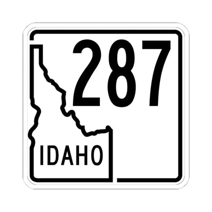 Idaho 287 1955 (Idaho) (Road Sign) STICKER Vinyl Kiss-Cut Decal 6 Inch White - The Sticker Space