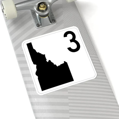 Idaho 3 (Idaho) (Road Sign) STICKER Vinyl Kiss-Cut Decal - The Sticker Space