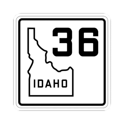 Idaho 36 1930 (Idaho) (Road Sign) STICKER Vinyl Kiss-Cut Decal 2 Inch White - The Sticker Space
