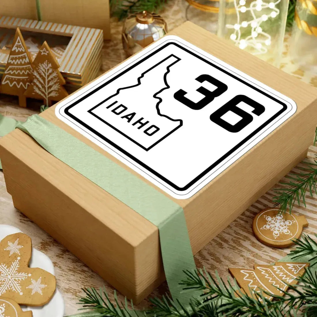 Idaho 36 1930 (Idaho) (Road Sign) STICKER Vinyl Kiss-Cut Decal - The Sticker Space