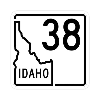 Idaho 38 1955 (Idaho) (Road Sign) STICKER Vinyl Kiss-Cut Decal 4 Inch White - The Sticker Space