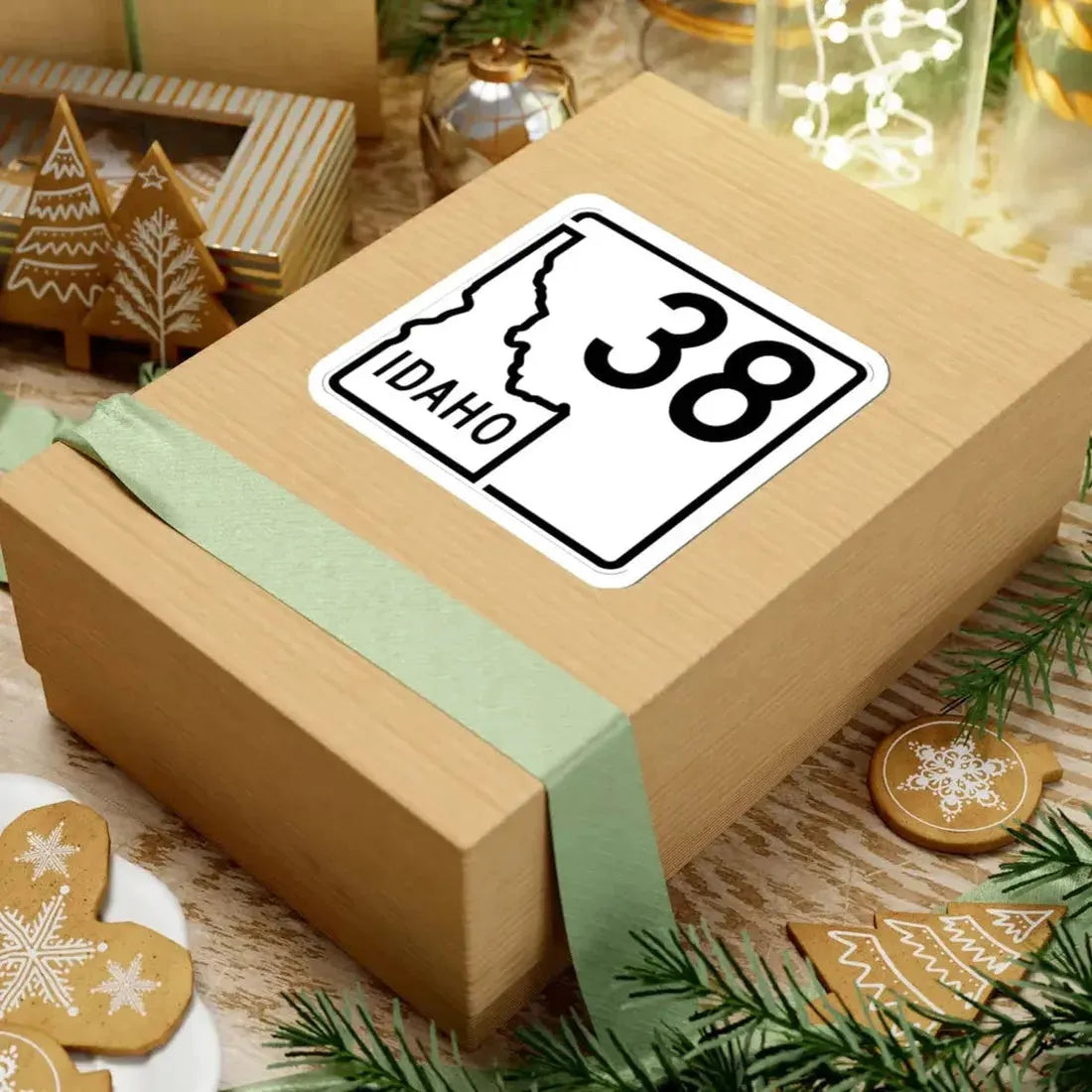 Idaho 38 1955 (Idaho) (Road Sign) STICKER Vinyl Kiss-Cut Decal - The Sticker Space
