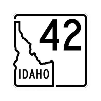 Idaho 42 1955 (Idaho) (Road Sign) STICKER Vinyl Kiss-Cut Decal 2 Inch White - The Sticker Space