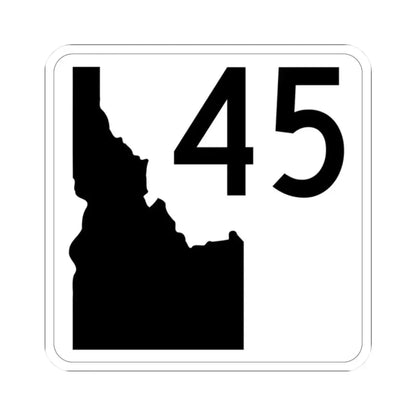 Idaho 45 (Idaho) (Road Sign) STICKER Vinyl Kiss-Cut Decal 2 Inch White - The Sticker Space
