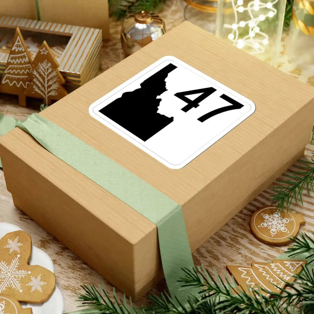 Idaho 47 (Idaho) (Road Sign) STICKER Vinyl Kiss-Cut Decal - The Sticker Space