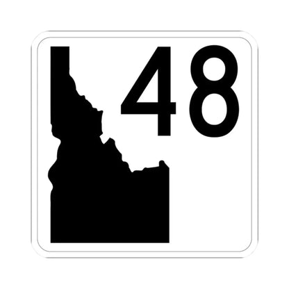 Idaho 48 (Idaho) (Road Sign) STICKER Vinyl Kiss-Cut Decal 2 Inch White - The Sticker Space