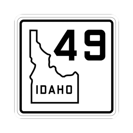 Idaho 49 1930 (Idaho) (Road Sign) STICKER Vinyl Kiss-Cut Decal 2 Inch White - The Sticker Space