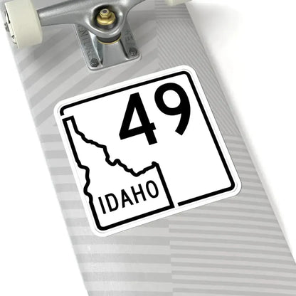 Idaho 49 1955 (Idaho) (Road Sign) STICKER Vinyl Kiss-Cut Decal - The Sticker Space