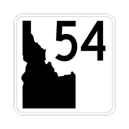 Idaho 54 (Idaho) (Road Sign) STICKER Vinyl Kiss-Cut Decal 6 Inch White - The Sticker Space