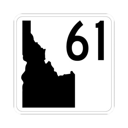 Idaho 61 (Idaho) (Road Sign) STICKER Vinyl Kiss-Cut Decal 2 Inch White - The Sticker Space