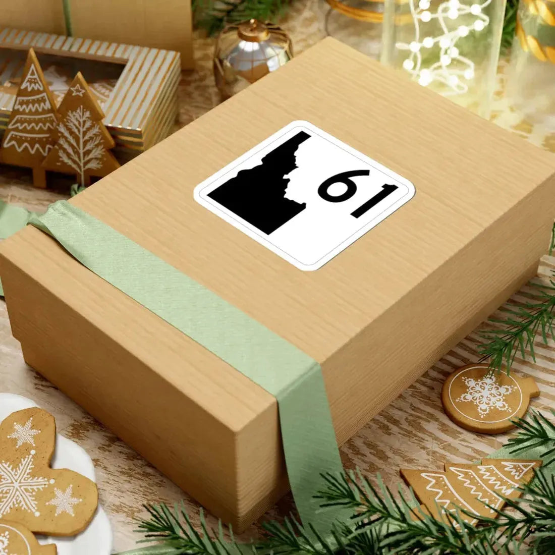 Idaho 61 (Idaho) (Road Sign) STICKER Vinyl Kiss-Cut Decal - The Sticker Space