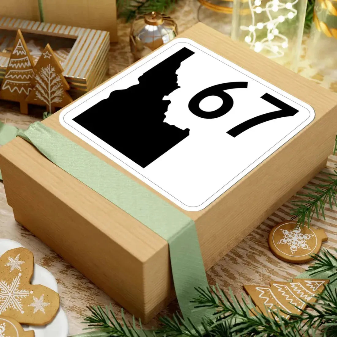 Idaho 67 (Idaho) (Road Sign) STICKER Vinyl Kiss-Cut Decal - The Sticker Space