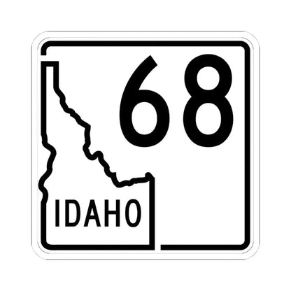 Idaho 68 1955 (Idaho) (Road Sign) STICKER Vinyl Kiss-Cut Decal 4 Inch White - The Sticker Space