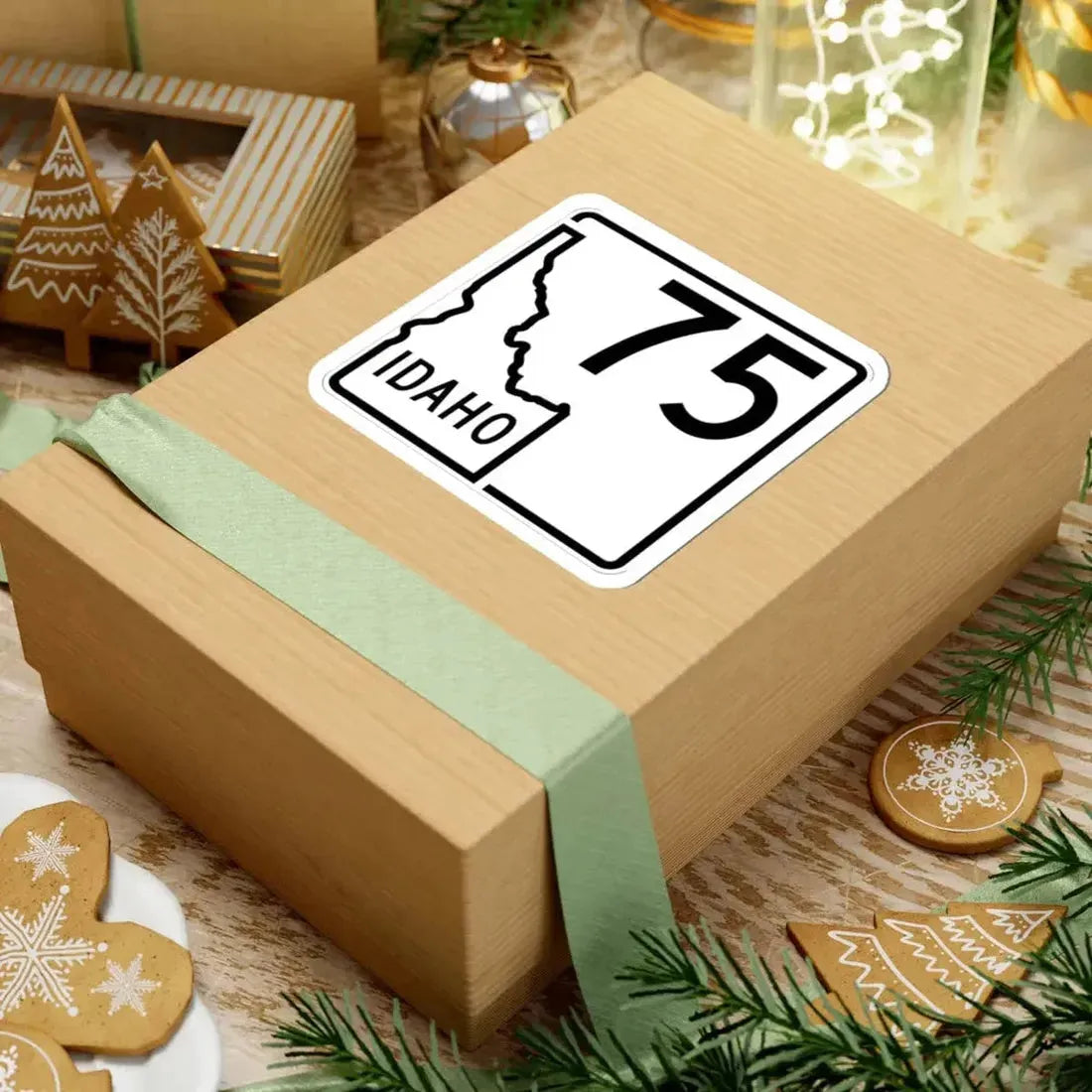 Idaho 75 1955 (Idaho) (Road Sign) STICKER Vinyl Kiss-Cut Decal - The Sticker Space